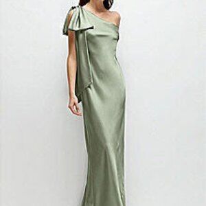 Dessy Sage One-Shoulder Dress XL